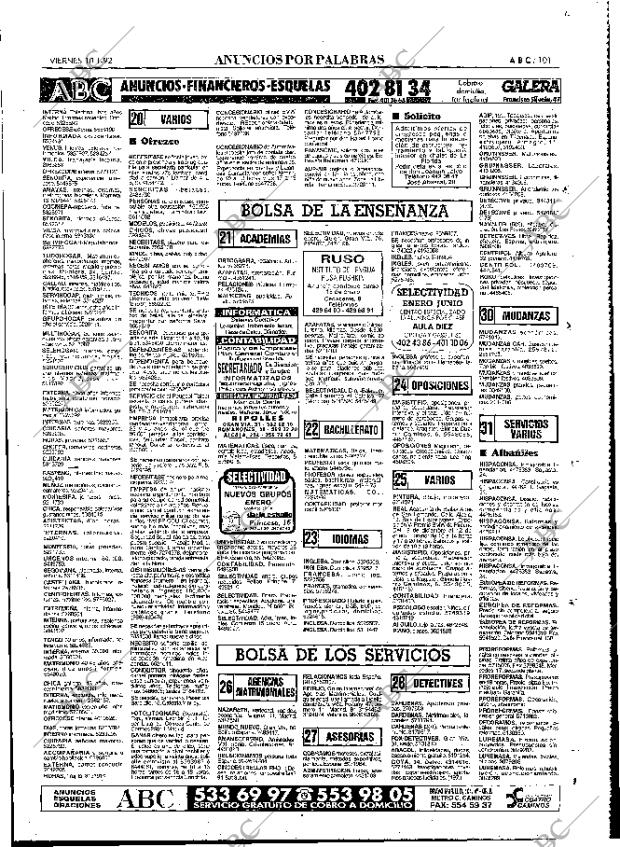 ABC MADRID 10-01-1992 página 101