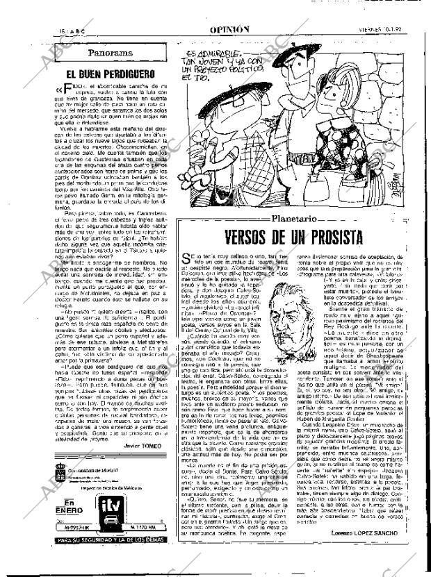 ABC MADRID 10-01-1992 página 18