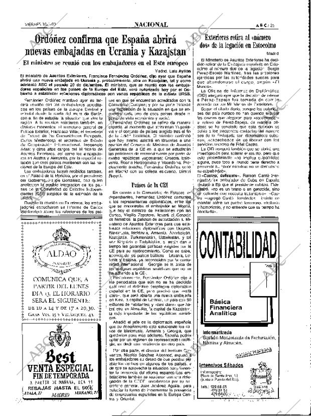ABC MADRID 10-01-1992 página 25