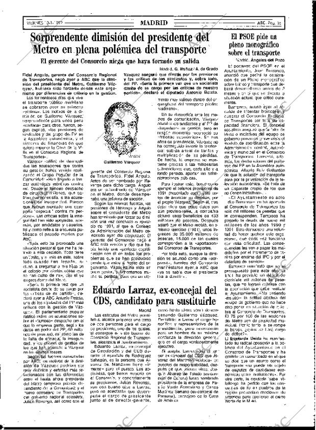 ABC MADRID 10-01-1992 página 35