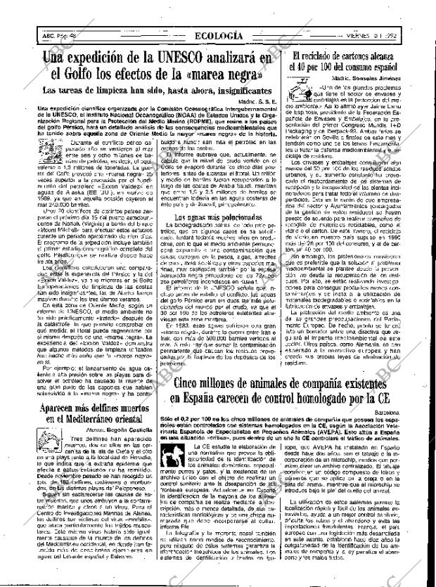 ABC MADRID 10-01-1992 página 48