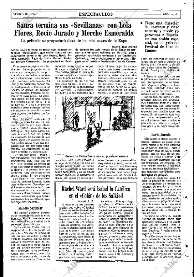 ABC MADRID 10-01-1992 página 81