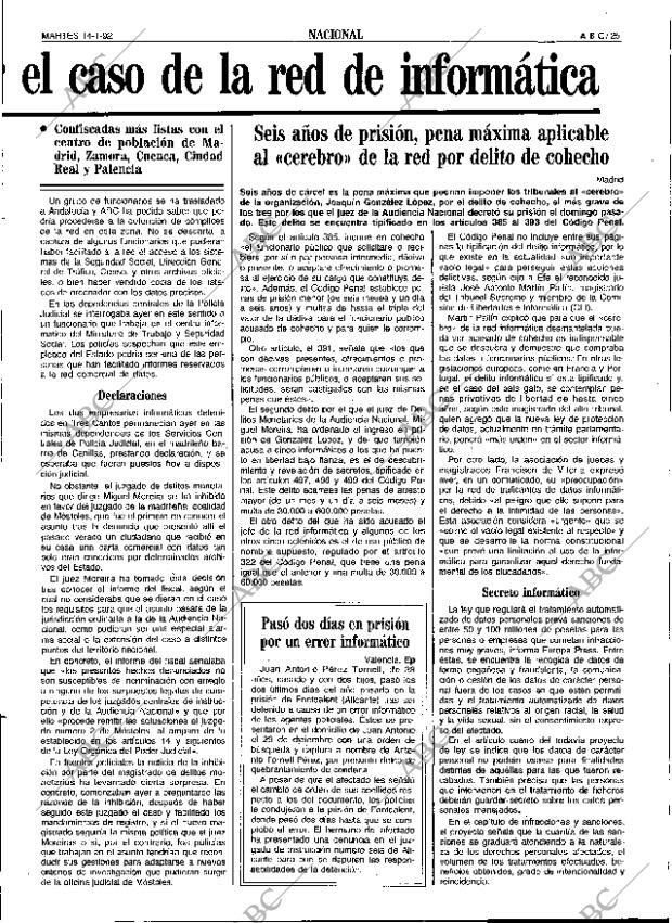 ABC SEVILLA 14-01-1992 página 25