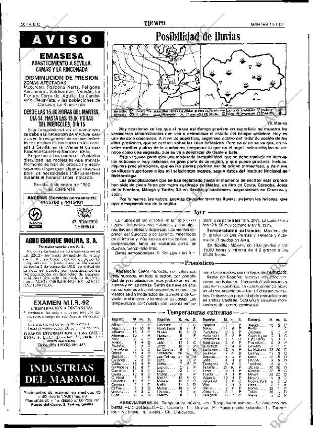 ABC SEVILLA 14-01-1992 página 58