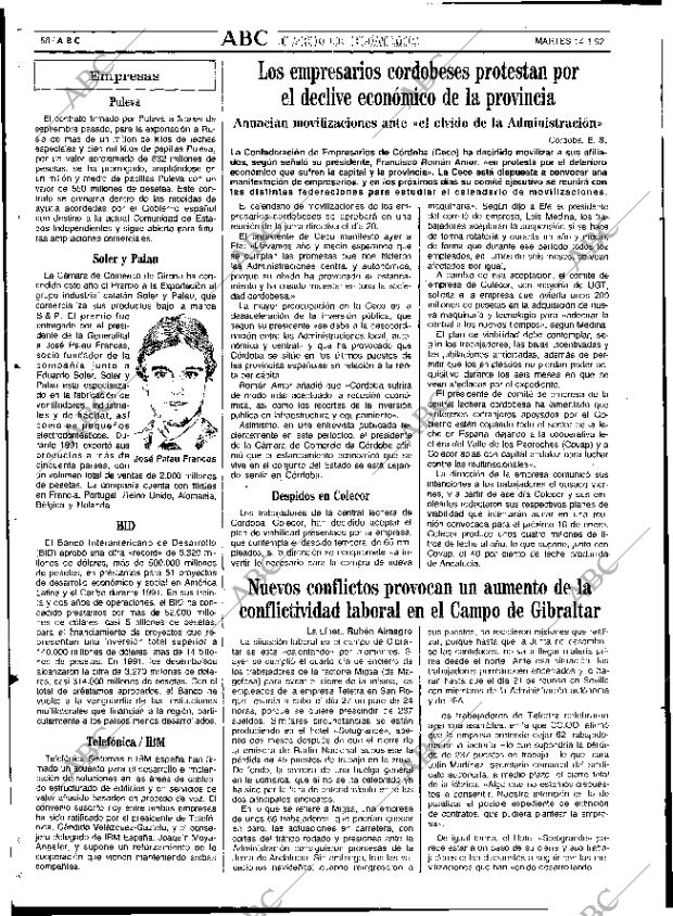 ABC SEVILLA 14-01-1992 página 68