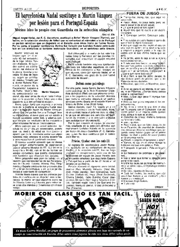 ABC SEVILLA 14-01-1992 página 81