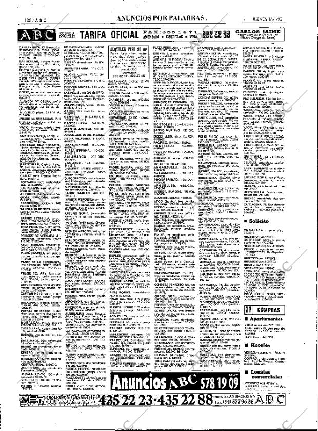 ABC MADRID 16-01-1992 página 100