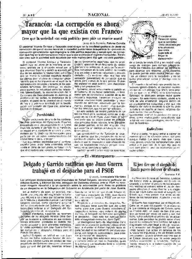 ABC MADRID 16-01-1992 página 28