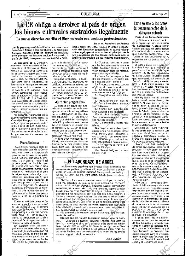 ABC MADRID 16-01-1992 página 49
