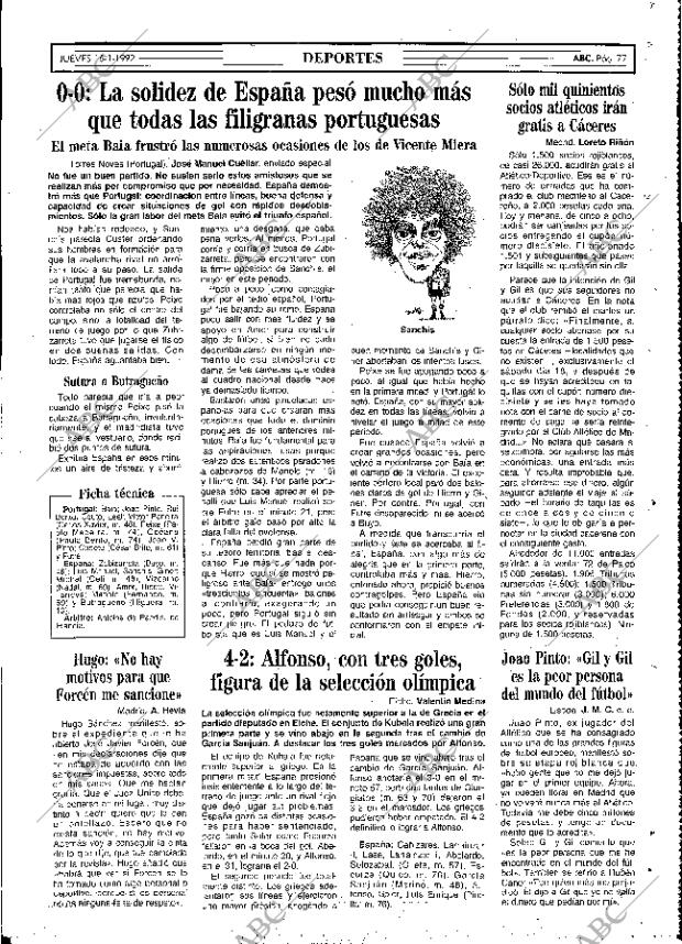 ABC MADRID 16-01-1992 página 77