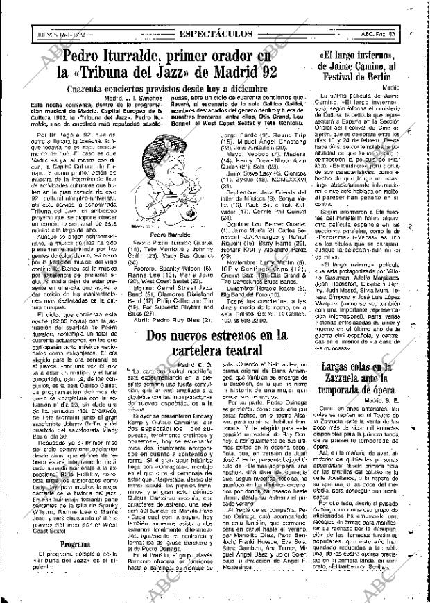 ABC MADRID 16-01-1992 página 83