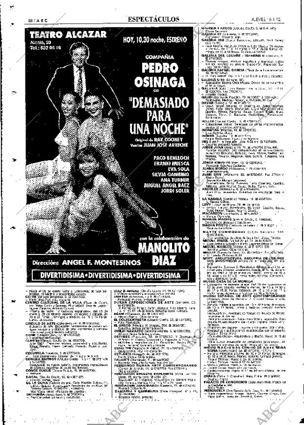ABC MADRID 16-01-1992 página 88