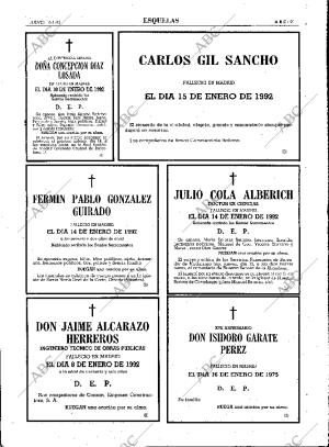 ABC MADRID 16-01-1992 página 91