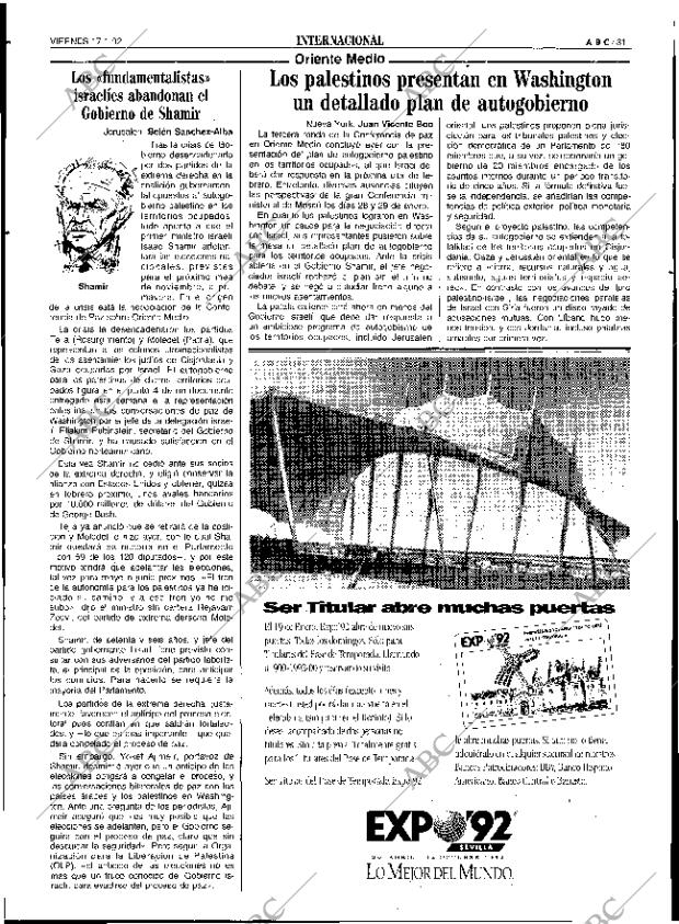 ABC SEVILLA 17-01-1992 página 31