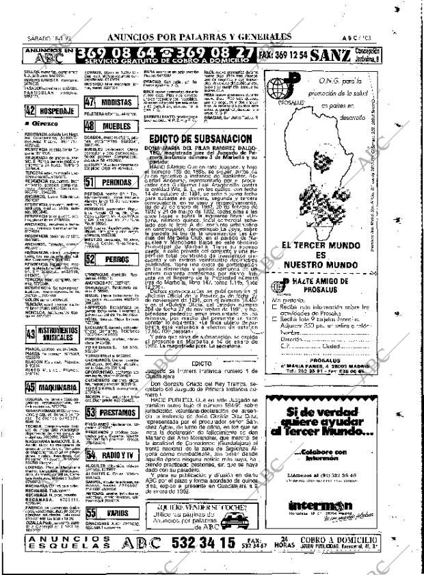 ABC MADRID 18-01-1992 página 103