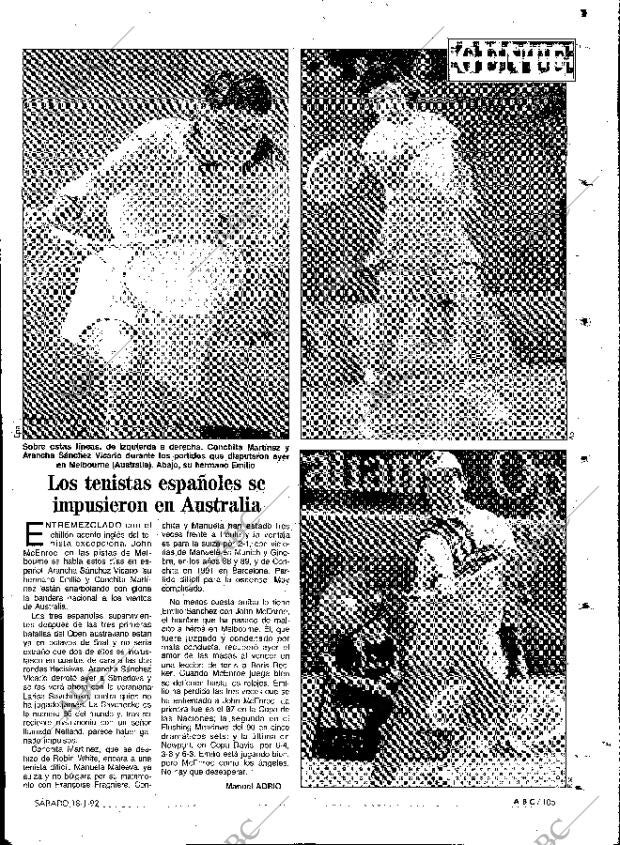 ABC MADRID 18-01-1992 página 105