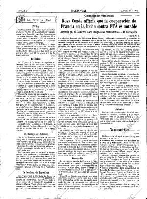 ABC MADRID 18-01-1992 página 20