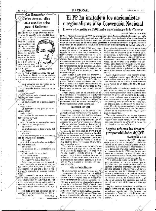 ABC MADRID 18-01-1992 página 22