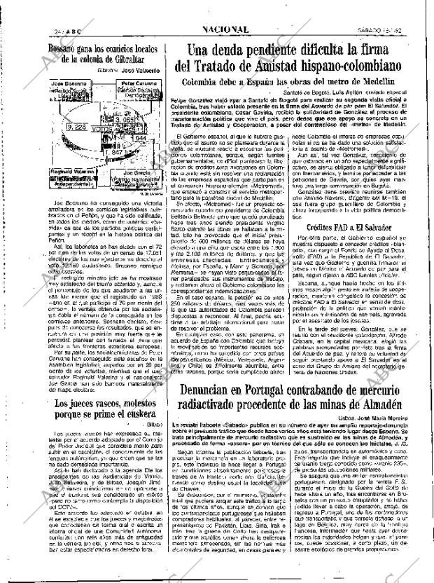 ABC MADRID 18-01-1992 página 24