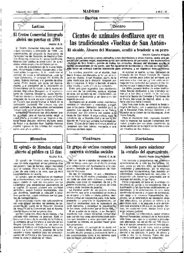 ABC MADRID 18-01-1992 página 35