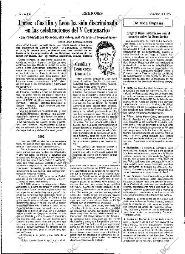 ABC MADRID 18-01-1992 página 40