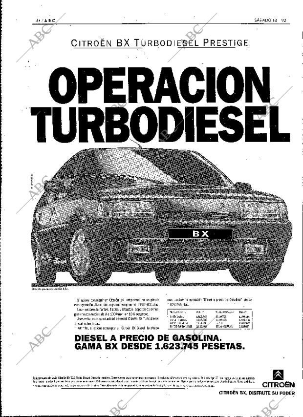 ABC MADRID 18-01-1992 página 44