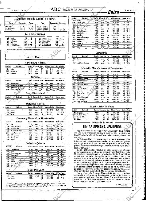 ABC MADRID 18-01-1992 página 65