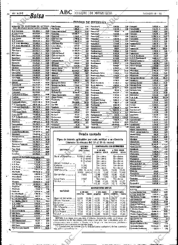 ABC MADRID 18-01-1992 página 68