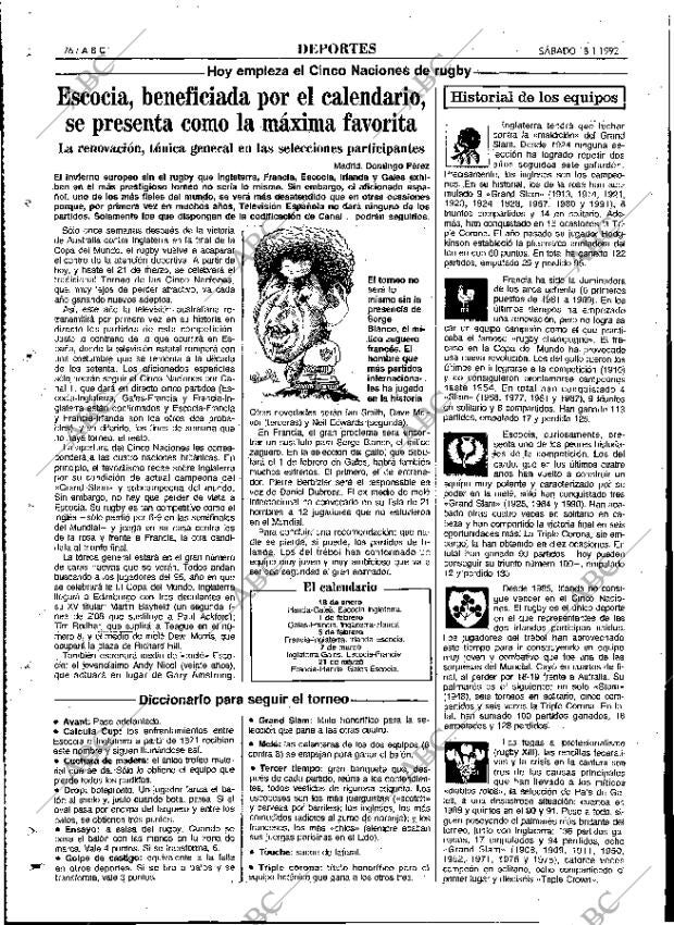 ABC MADRID 18-01-1992 página 76