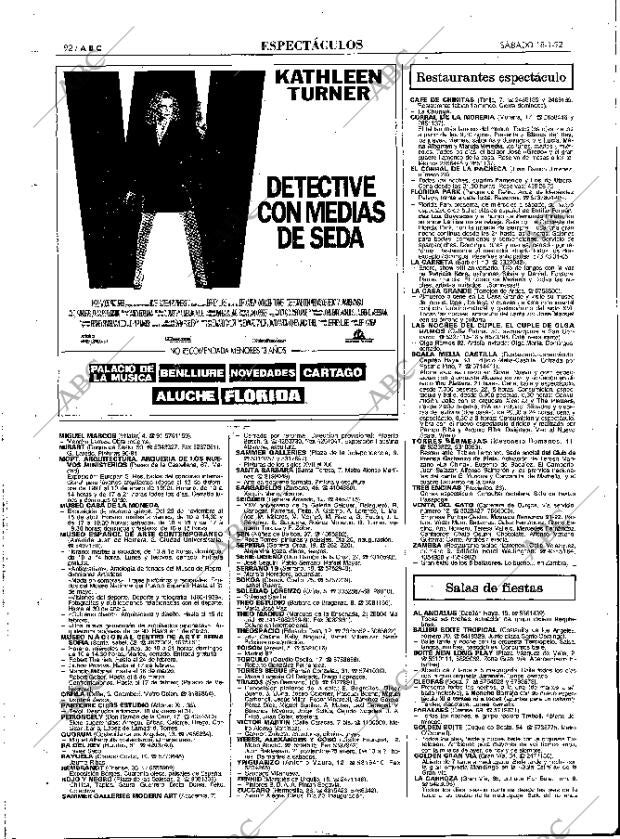 ABC MADRID 18-01-1992 página 92