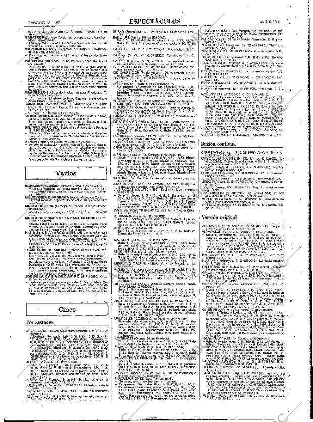 ABC MADRID 18-01-1992 página 93