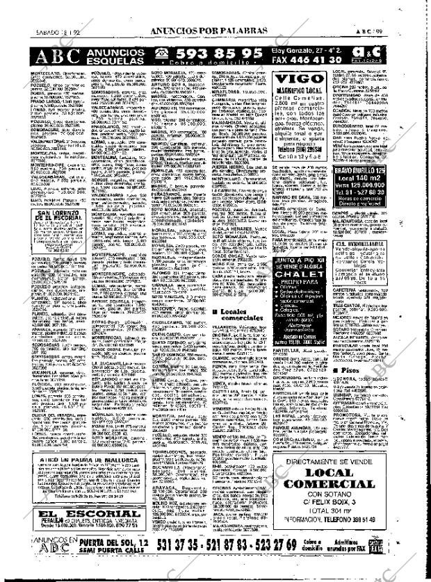 ABC MADRID 18-01-1992 página 99