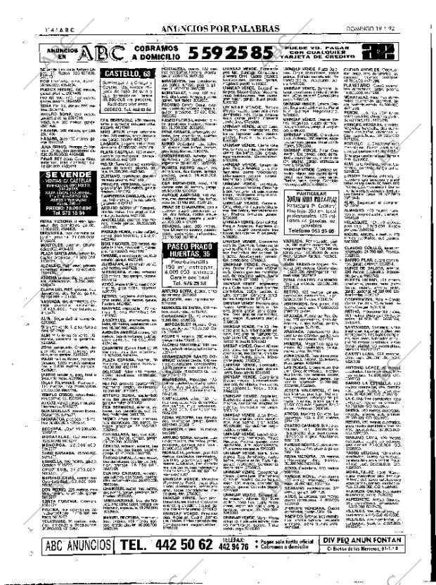 ABC MADRID 19-01-1992 página 114