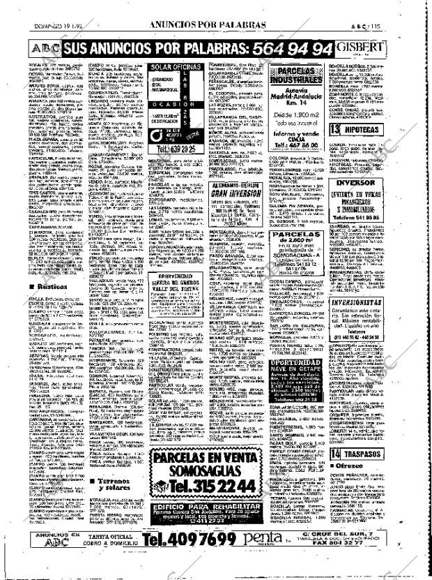 ABC MADRID 19-01-1992 página 115