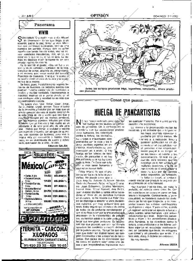 ABC MADRID 19-01-1992 página 20