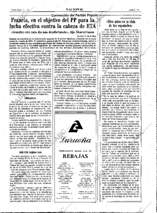 ABC MADRID 19-01-1992 página 23