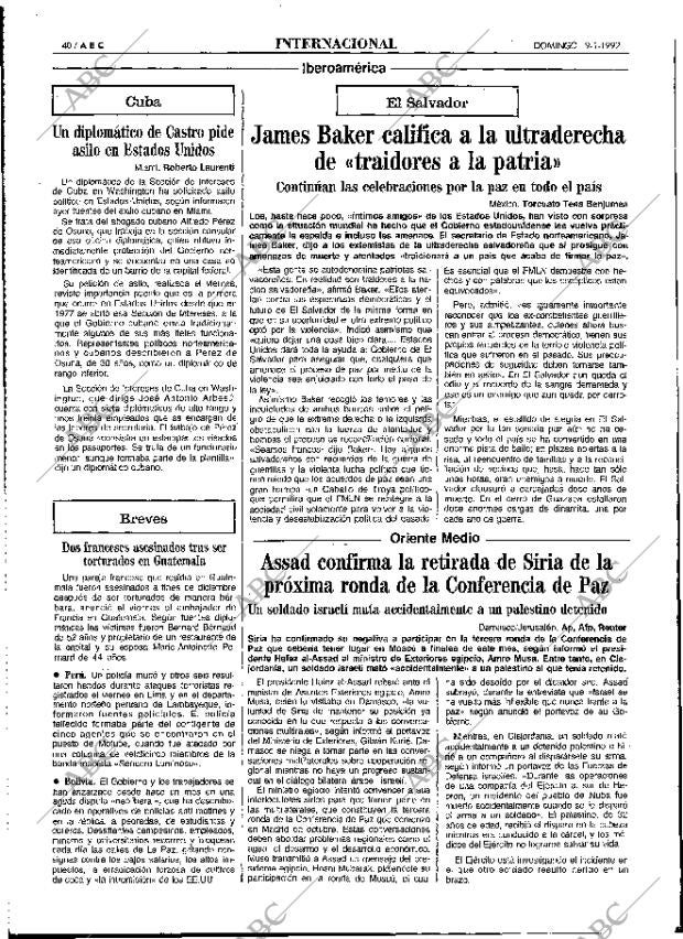 ABC MADRID 19-01-1992 página 40