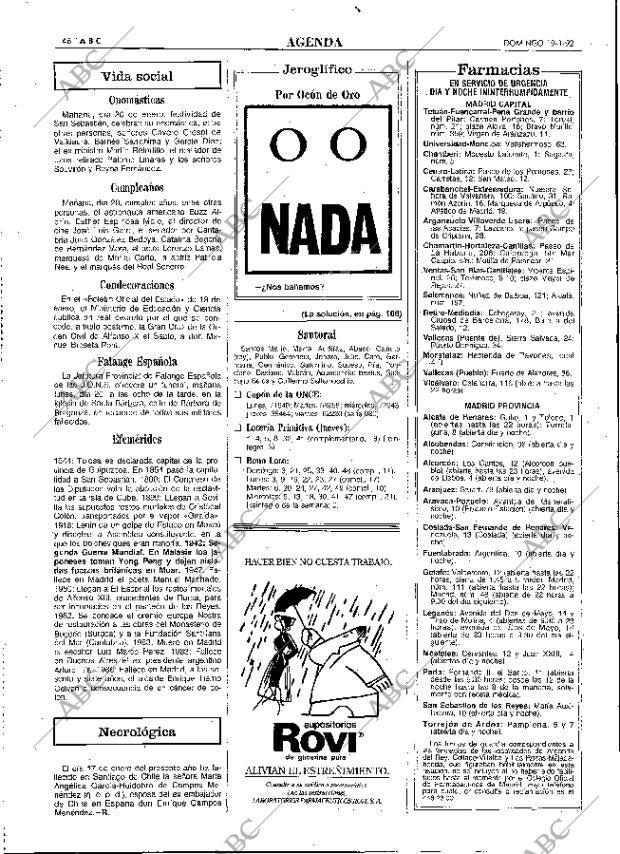 ABC MADRID 19-01-1992 página 46