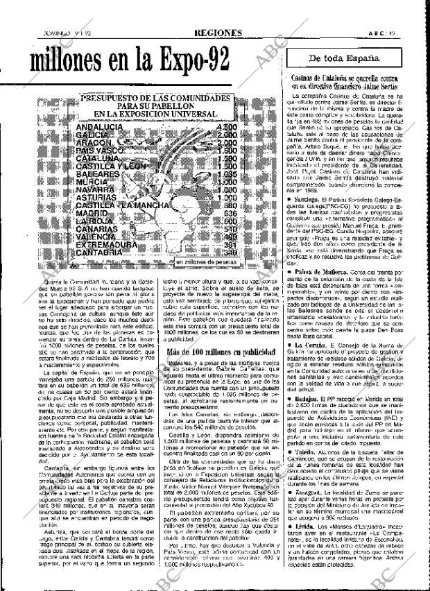 ABC MADRID 19-01-1992 página 49