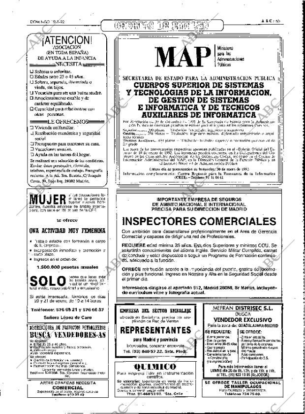 ABC MADRID 19-01-1992 página 65