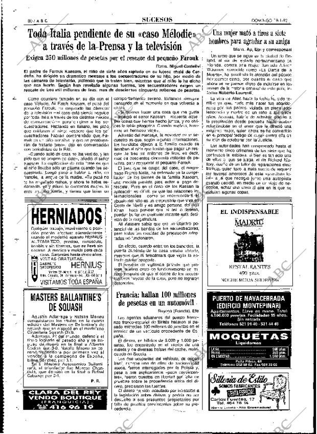 ABC MADRID 19-01-1992 página 80