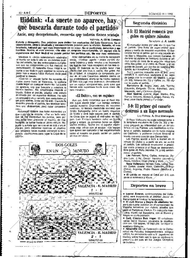 ABC MADRID 19-01-1992 página 82