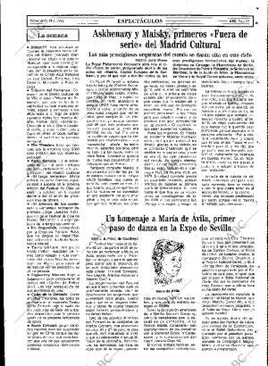ABC MADRID 19-01-1992 página 91