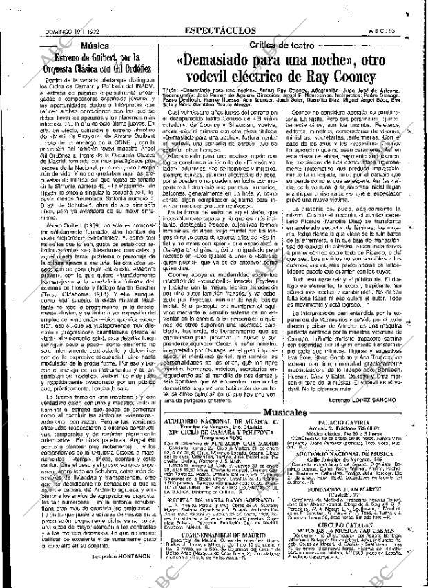 ABC MADRID 19-01-1992 página 93