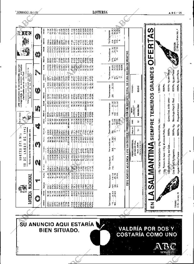 ABC SEVILLA 19-01-1992 página 125