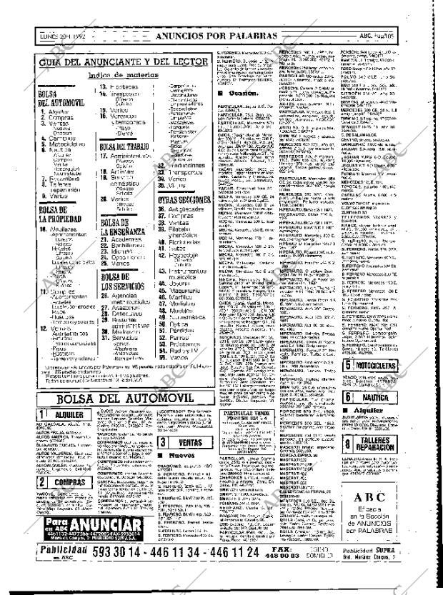 ABC MADRID 20-01-1992 página 105