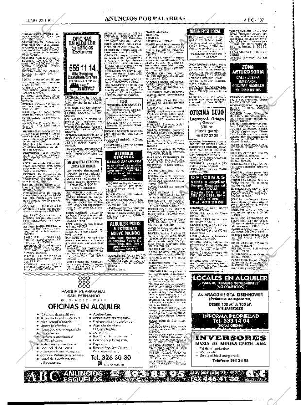 ABC MADRID 20-01-1992 página 107