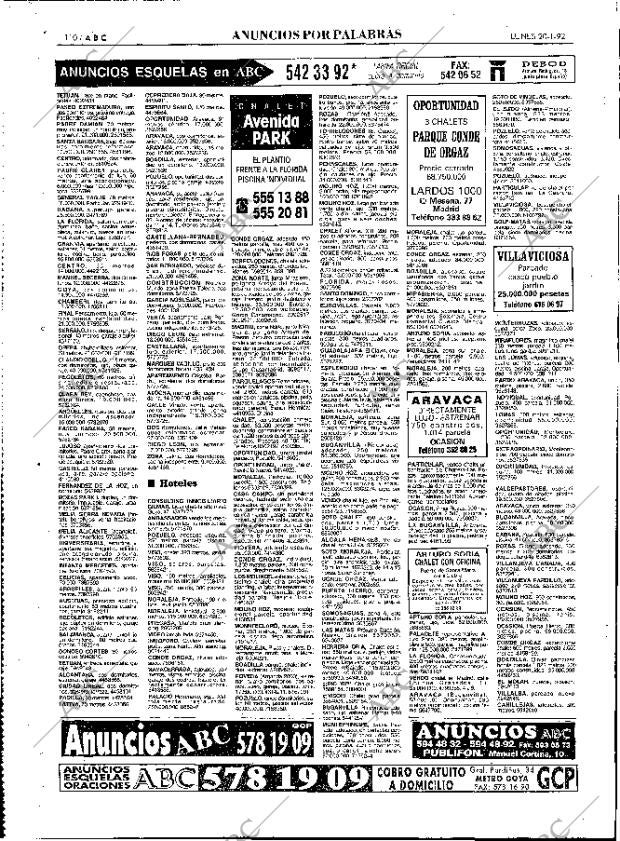 ABC MADRID 20-01-1992 página 110