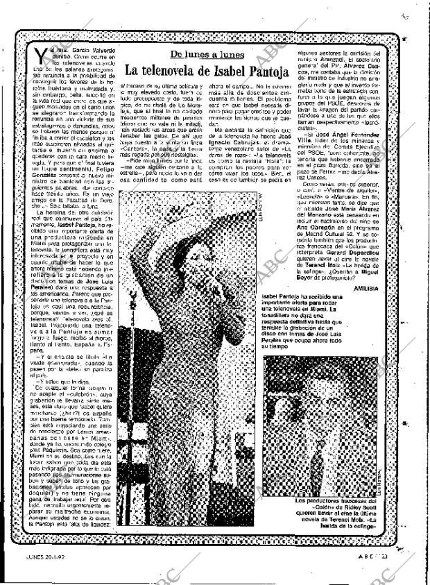 ABC MADRID 20-01-1992 página 123