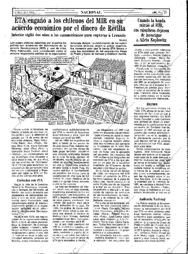 ABC MADRID 20-01-1992 página 23